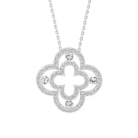 Thumbnail for LADIES PENDANT 1/3 CT ROUND DIAMOND 10K WHITE GOLD