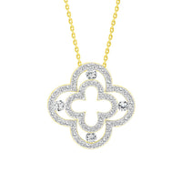 Thumbnail for LADIES PENDANT 1/3 CT ROUND DIAMOND 10K YELLOW GOLD