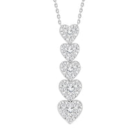 Thumbnail for LADIES PENDANT 1/2 CT ROUND DIAMOND 10K WHITE GOLD