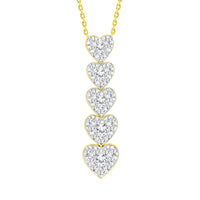 Thumbnail for LADIES PENDANT 1/2 CT ROUND DIAMOND 10K YELLOW GOLD