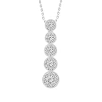 Thumbnail for LADIES PENDANT 1/2 CT ROUND DIAMOND 10K WHITE GOLD