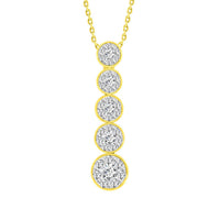 Thumbnail for LADIES PENDANT 1/2 CT ROUND DIAMOND 10K YELLOW GOLD