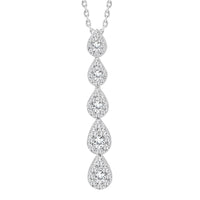 Thumbnail for LADIES PENDANT 1/2 CT ROUND DIAMOND 10K WHITE GOLD