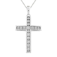 Thumbnail for LADIES PENDANT 1/2 CT ROUND DIAMOND 10K WHITE GOLD