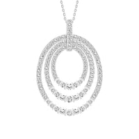 Thumbnail for LADIES PENDANT 1 CT ROUND DIAMOND 14K WHITE GOLD