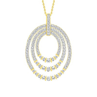 Thumbnail for LADIES PENDANT 1 CT ROUND DIAMOND 14K YELLOW GOLD