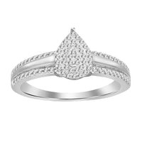Thumbnail for LADIES RING 1/3 CT ROUND DIAMOND 10K WHITE GOLD