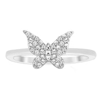 Thumbnail for LADIES RING 1/10 CT ROUND DIAMOND 10K WHITE GOLD