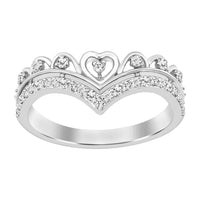 Thumbnail for LADIES STACKABLE BAND 1/5 CT ROUND DIAMOND 10K WHITE GOLD