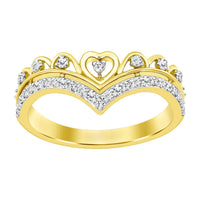 Thumbnail for LADIES STACKABLE BAND 1/5 CT ROUND DIAMOND 10K YELLOW GOLD