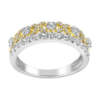 Thumbnail for LADIES BAND 1/2 CT ROUND DIAMOND 10K YELLOW/WHITE GOLD