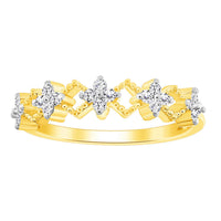 Thumbnail for LADIES STACKABLE BAND 1/6 CT ROUND DIAMOND 10K YELLOW GOLD