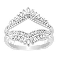Thumbnail for LADIES ENHANCER WRAP 1/2 CT ROUND DIAMOND 14K WHITE GOLD