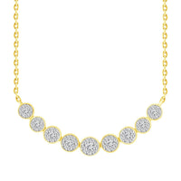 Thumbnail for LADIES NECKLACE 1/2 CT ROUND DIAMOND 10K YELLOW GOLD