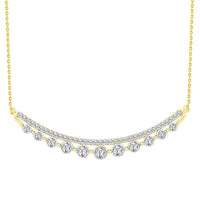 Thumbnail for LADIES NECKLACE 3/4 CT ROUND DIAMOND 14K YELLOW GOLD