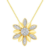 Thumbnail for LADIES PENDANT 1/10 CT ROUND DIAMOND 10K YELLOW GOLD