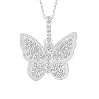 Thumbnail for LADIES PENDANT 1/6 CT ROUND DIAMOND 10K WHITE GOLD