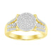 LADIES RING 1/5 CT ROUND DIAMOND 10K YELLOW GOLD