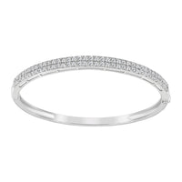 Thumbnail for LADIES BANGLE 2 CT ROUND DIAMOND 14K WHITE GOLD