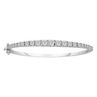 Thumbnail for LADIES BANGLE 1 1/2 CT ROUND DIAMOND 14K WHITE GOLD