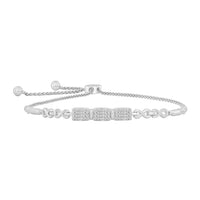 Thumbnail for LADIES BRACELET 1/5 CT ROUND DIAMOND SILVER