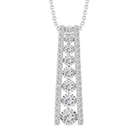 Thumbnail for LADIES PENDANT 1/2 CT ROUND DIAMOND 10K WHITE GOLD
