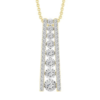 Thumbnail for LADIES PENDANT 1/2 CT ROUND DIAMOND 10K YELLOW GOLD