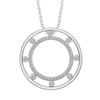 Thumbnail for LADIES PENDANT 1/2 CT ROUND DIAMOND 14K WHITE GOLD