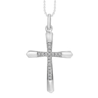 Thumbnail for LADIES PENDANT 1/20 CT ROUND DIAMOND 10K WHITE GOLD