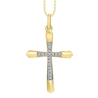 Thumbnail for LADIES PENDANT 1/20 CT ROUND DIAMOND 10K YELLOW GOLD