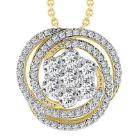 Thumbnail for LADIES PENDANT 7/8 CT ROUND DIAMOND 14K YELLOW GOLD