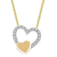 Thumbnail for LADIES PENDANT 1/20 CT ROUND DIAMOND 10K YELLOW GOLD