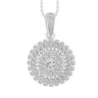 Thumbnail for LADIES PENDANT 1/2 CT ROUND DIAMOND 10K WHITE GOLD