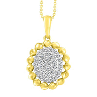 Thumbnail for LADIES PENDANT 1/4 CT ROUND DIAMOND 10K YELLOW GOLD