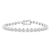 Thumbnail for LADIES BRACELET 5 CT ROUND DIAMOND 10K WHITE GOLD