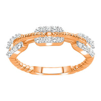 Thumbnail for LADIES BAND 1/4 CT ROUND DIAMOND 10K ROSE GOLD