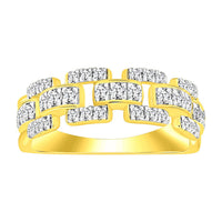 Thumbnail for LADIES BAND 1/2 CT ROUND DIAMOND 10K YELLOW GOLD