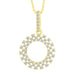 LADIES PENDANT 1/4 CT ROUND DIAMOND 10K YELLOW GOLD