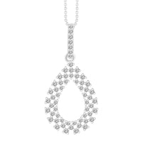 Thumbnail for LADIES PENDANT 1/4 CT ROUND DIAMOND 10K WHITE GOLD