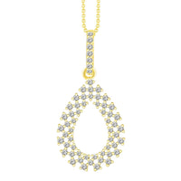 Thumbnail for LADIES PENDANT 1/4 CT ROUND DIAMOND 10K YELLOW GOLD