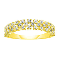 Thumbnail for LADIES BAND 1/2 CT ROUND DIAMOND 10K YELLOW GOLD