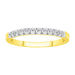 LADIES BAND 1/4 CT ROUND DIAMOND 14K YELLOW GOLD