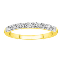 Thumbnail for LADIES BAND 1/3 CT ROUND DIAMOND 14K YELLOW GOLD