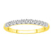 LADIES BAND 1/3 CT ROUND DIAMOND 14K YELLOW GOLD