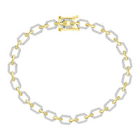 Thumbnail for LADIES BRACELET 1/6 CT ROUND DIAMOND 10K YELLOW GOLD