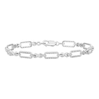 Thumbnail for LADIES BRACELET 1/5 CT ROUND DIAMOND 10K WHITE GOLD