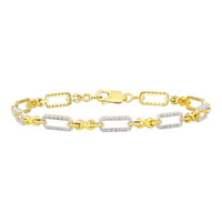 Thumbnail for LADIES BRACELET 1/5 CT ROUND DIAMOND 10K YELLOW GOLD