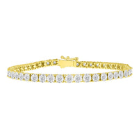 Thumbnail for LADIES BRACELET 1 CT ROUND DIAMOND 10K YELLOW GOLD