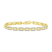 Thumbnail for LADIES BRACELET 1 CT ROUND DIAMOND 14K YELLOW GOLD