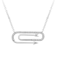 Thumbnail for LADIES NECKLACE 1/6 CT ROUND DIAMOND 10K WHITE GOLD
